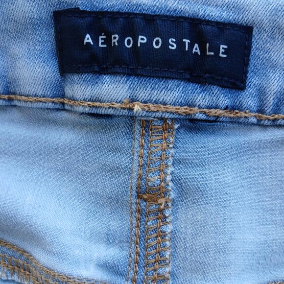 Aeropostale Flex Effects High-Rise Denim Shorts L ? no tag unisex distressed - Picture 5 of 13